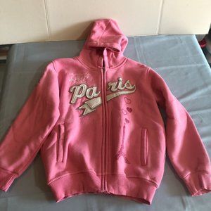 Paris Produit Original Girls Youth 10 Yrs Ans Sweatshirt Hoodie Pink